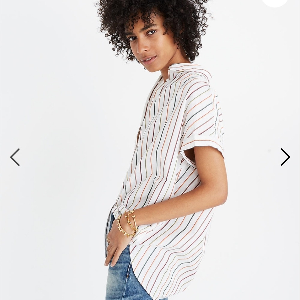 Women's Madewell Central Shirt in Sadie Stripe